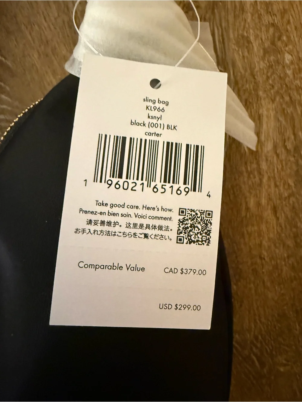 Kate Spade Carter Nylon Sling Crossbody Bag
